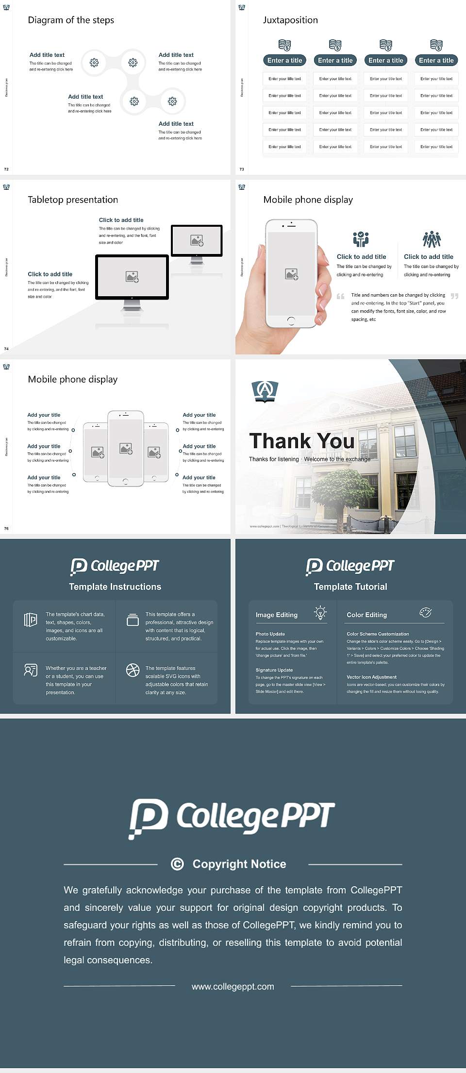 Theological University of Kampen Competition/Entrepreneurship Contest PPT Template4:3 ratio PPT effect preview image9