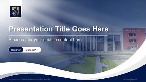 Bengaluru Dr. B.R. Ambedkar School of Economics University Lecture Sharing and Networking Event PPT Template