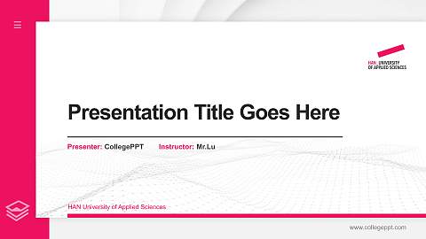 HAN University of Applied Sciences Thesis Proposal/Graduation Defense PPT Template