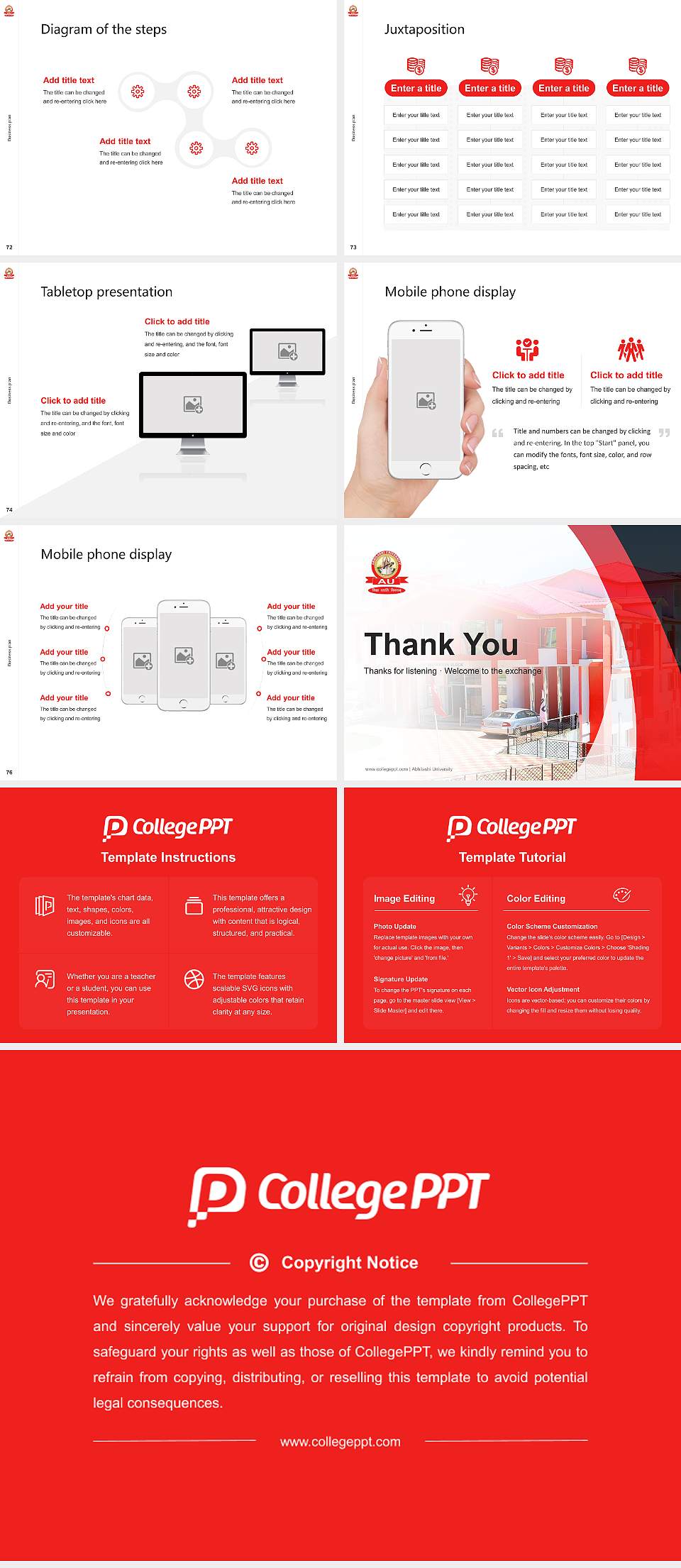 Abhilashi University Competition/Entrepreneurship Contest PPT Template4:3 ratio PPT effect preview image9