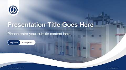 Central University of Kerala Lecture Sharing and Networking Event PPT Template