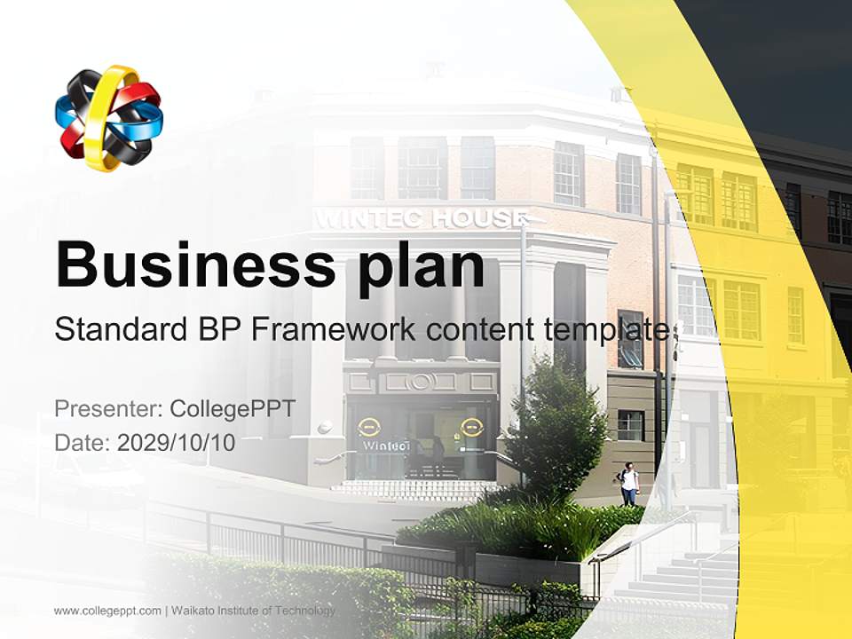 Waikato Institute of Technology Competition/Entrepreneurship Contest PPT Template4:3 ratio PPT effect preview image9