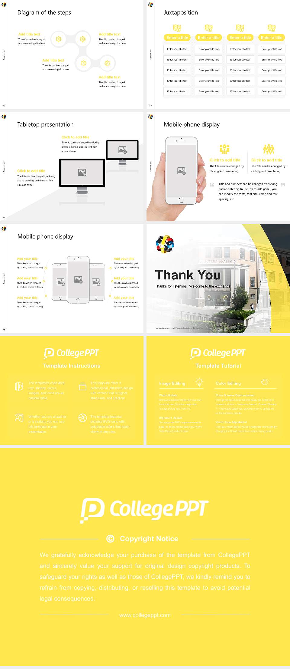 Waikato Institute of Technology Competition/Entrepreneurship Contest PPT Template4:3 ratio PPT effect preview image9