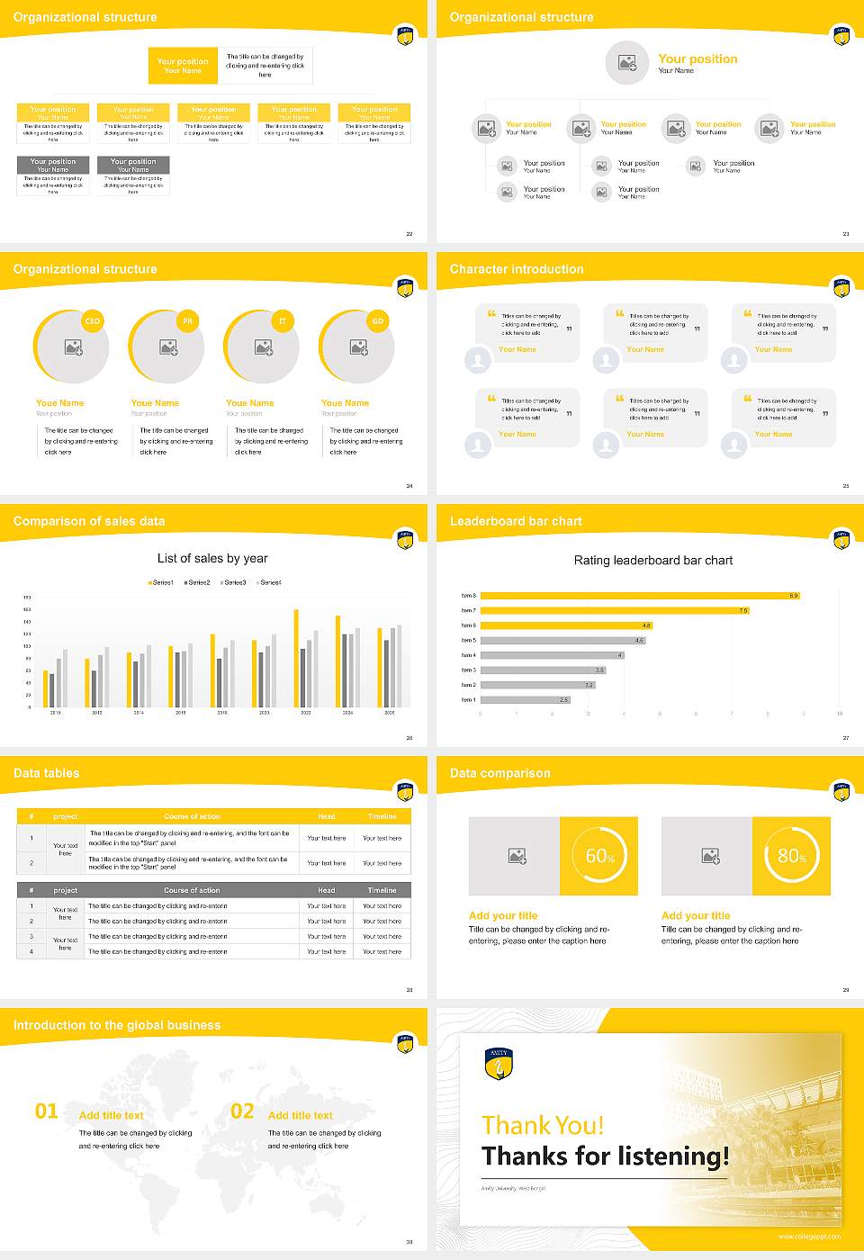 Amity University, West Bengal Academic Presentation/Research Findings Report PPT Template16:9 ratio PPT effect preview image4