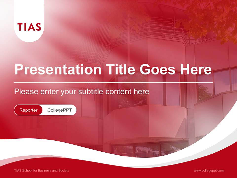 TIAS School for Business and Society Lecture Sharing and Networking Event PPT Template4:3 ratio PPT effect preview image4