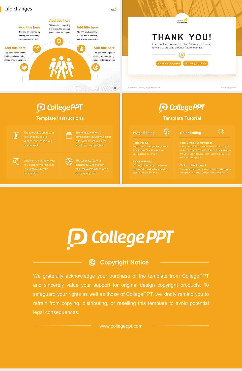 Windesheim University of Applied Sciences National Scholarship Defense PPT Template4:3 ratio PPT effect preview image4