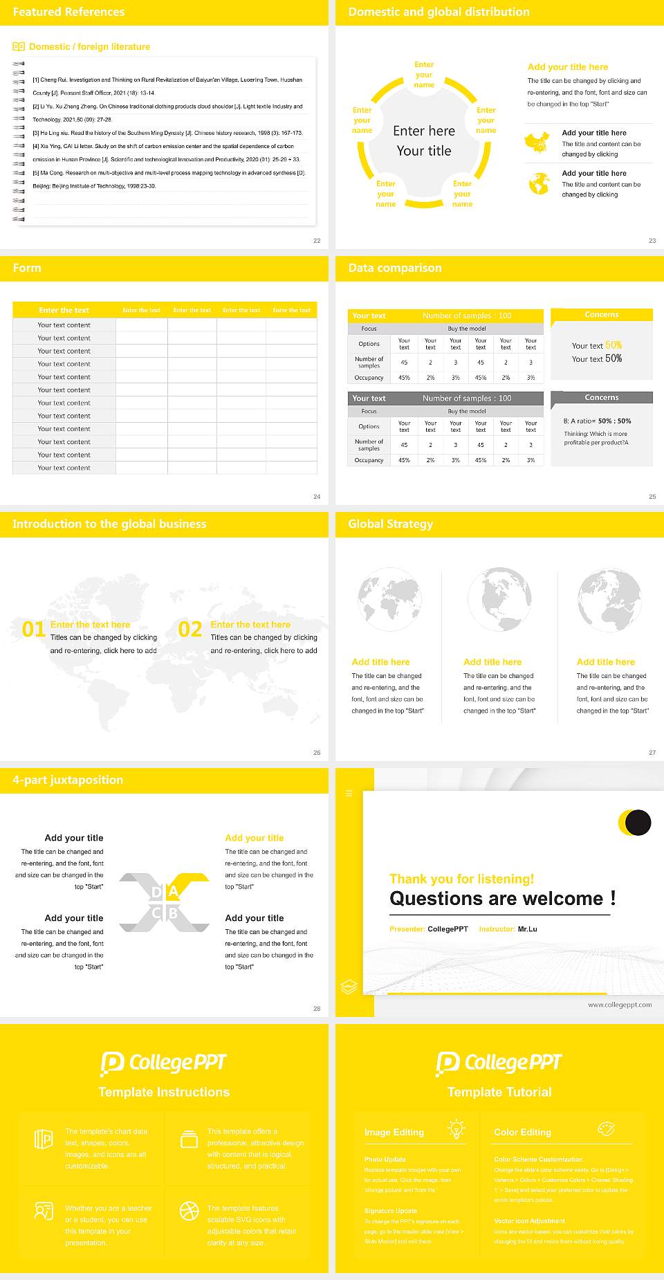 Amsterdam University of the Arts Thesis Proposal/Graduation Defense PPT Template4:3 ratio PPT effect preview image4