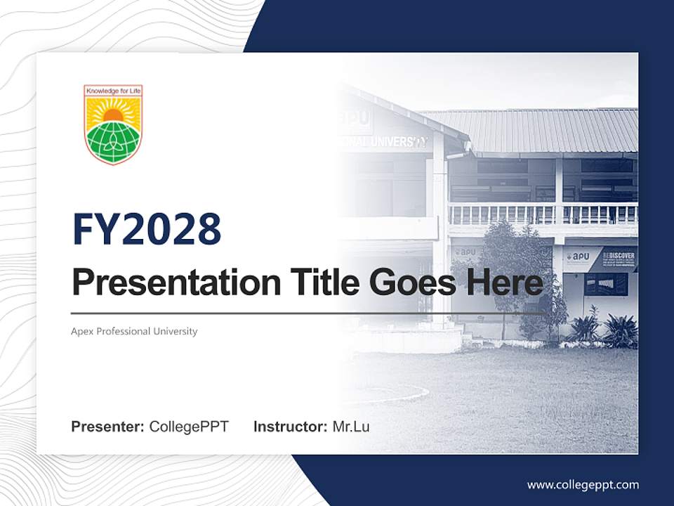 Apex Professional University Academic Presentation/Research Findings Report PPT Template4:3 ratio PPT effect preview image5