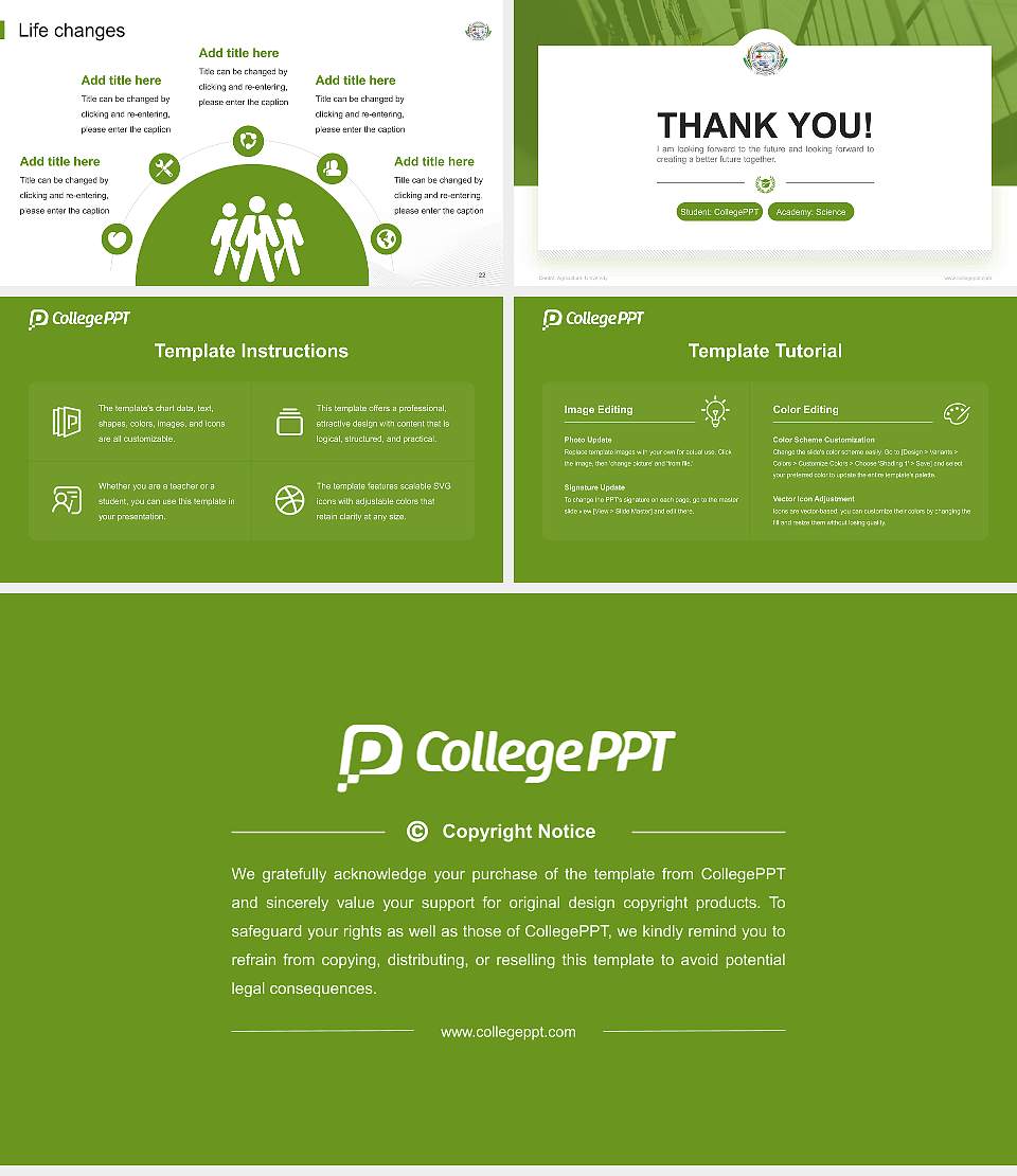 Central Agricultural University National Scholarship Defense PPT Template16:9 ratio PPT effect preview image4