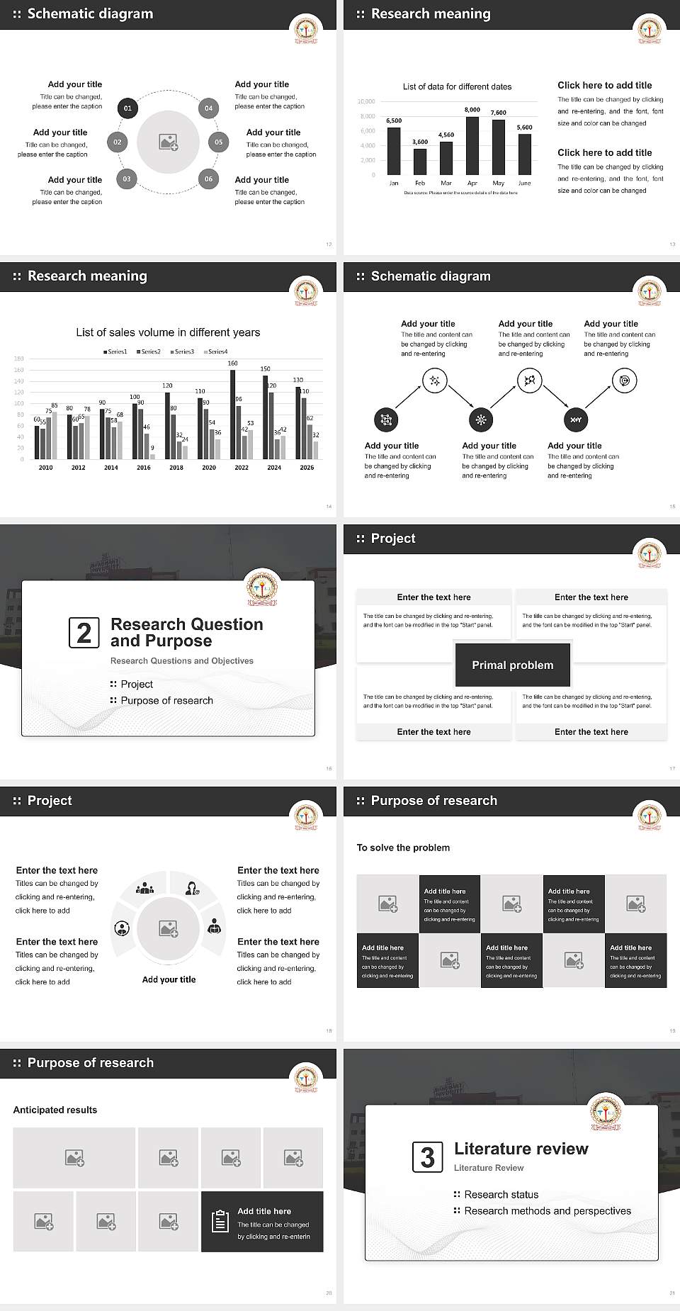 Bhagwant University Graduation Thesis Defense PPT Template4:3 ratio PPT effect preview image3
