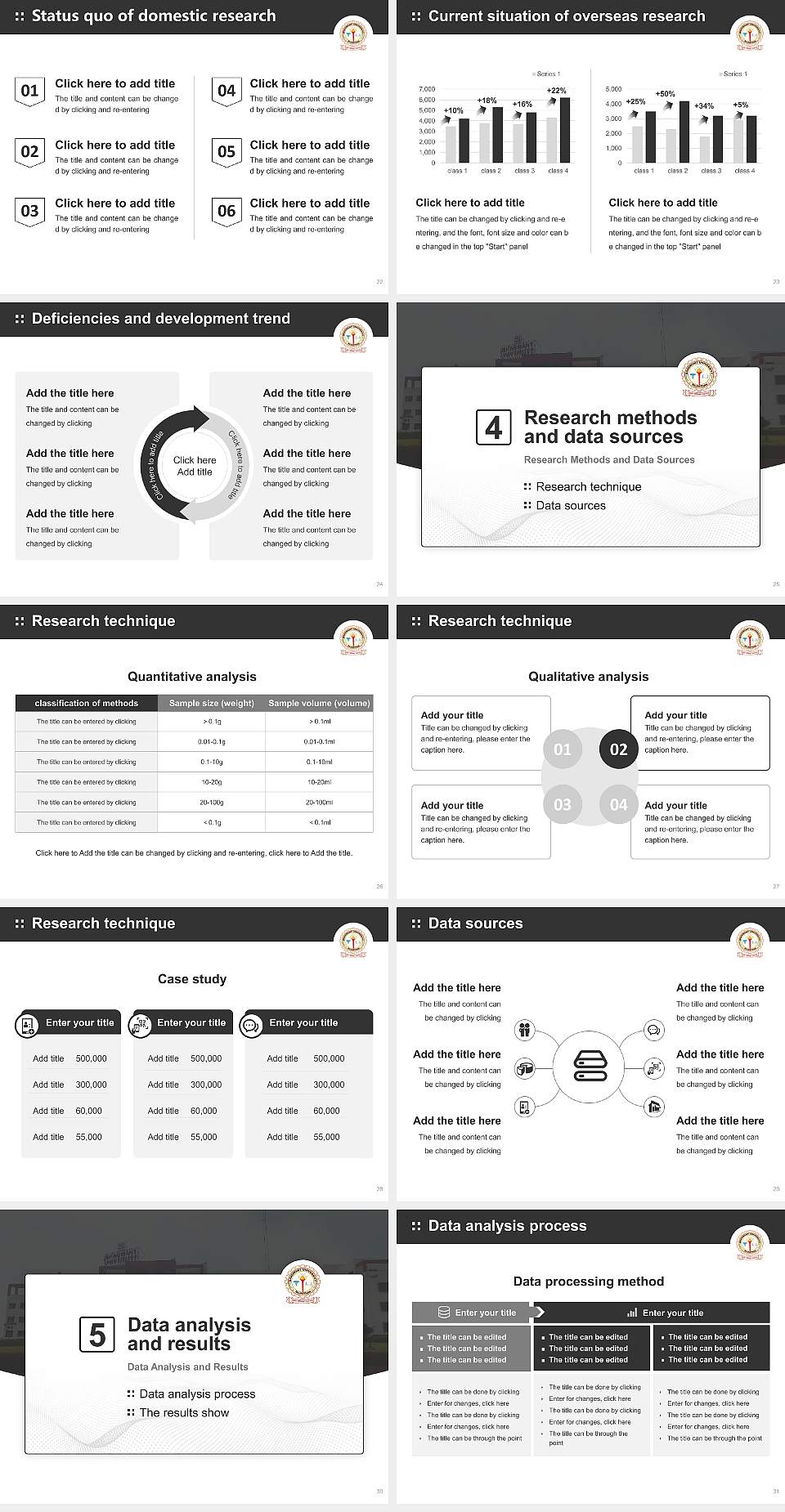 Bhagwant University Graduation Thesis Defense PPT Template4:3 ratio PPT effect preview image4