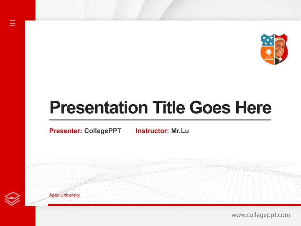 Apex University Thesis Proposal/Graduation Defense PPT Template4:3 ratio PPT effect preview image5