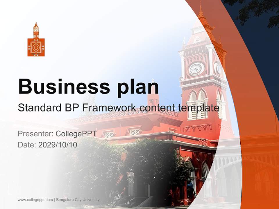 Bengaluru City University Competition/Entrepreneurship Contest PPT Template4:3 ratio PPT effect preview image9