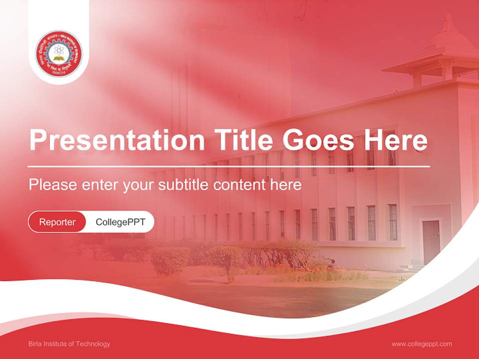 Birla Institute of Technology Lecture Sharing and Networking Event PPT Template4:3 ratio PPT effect preview image4