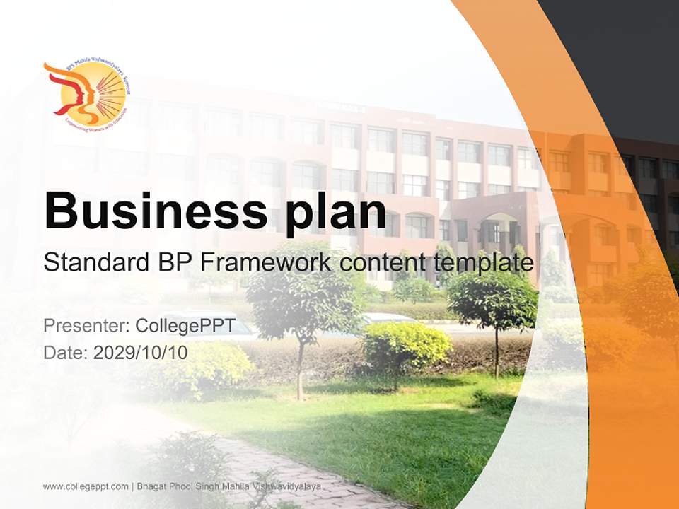 Bhagat Phool Singh Mahila Vishwavidyalaya Competition/Entrepreneurship Contest PPT Template4:3 ratio PPT effect preview image9