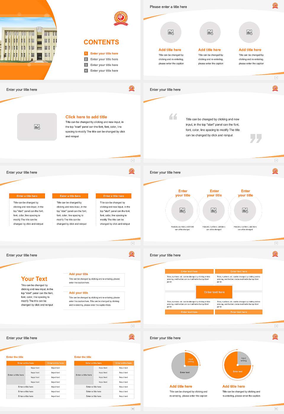 Atal Bihari Vajpai Hindi Vishwavidyalaya Course/Courseware Creation PPT Template16:9 ratio PPT effect preview image2