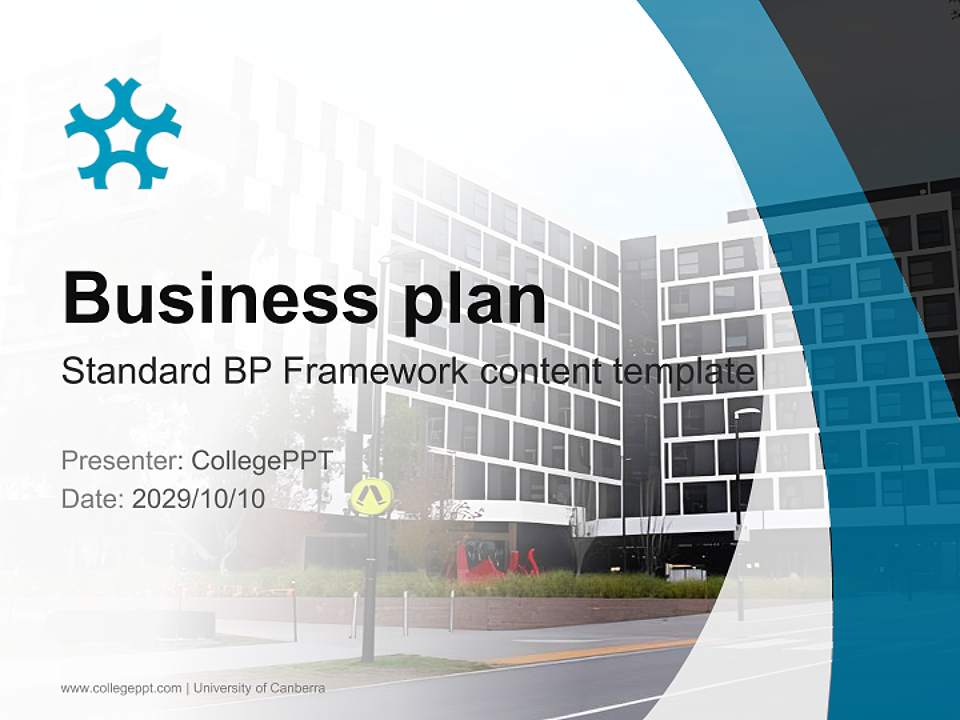 University of Canberra Competition/Entrepreneurship Contest PPT Template4:3 ratio PPT effect preview image9