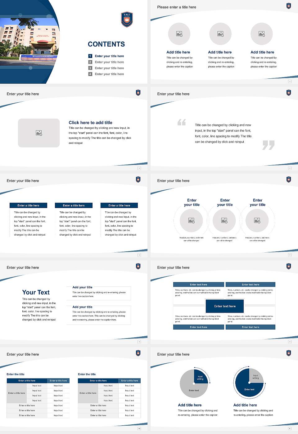 Bhagwan Mahavir University Course/Courseware Creation PPT Template16:9 ratio PPT effect preview image2