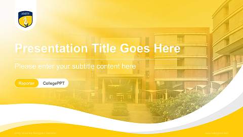 Amity University Gurugram, Haryana Lecture Sharing and Networking Event PPT Template