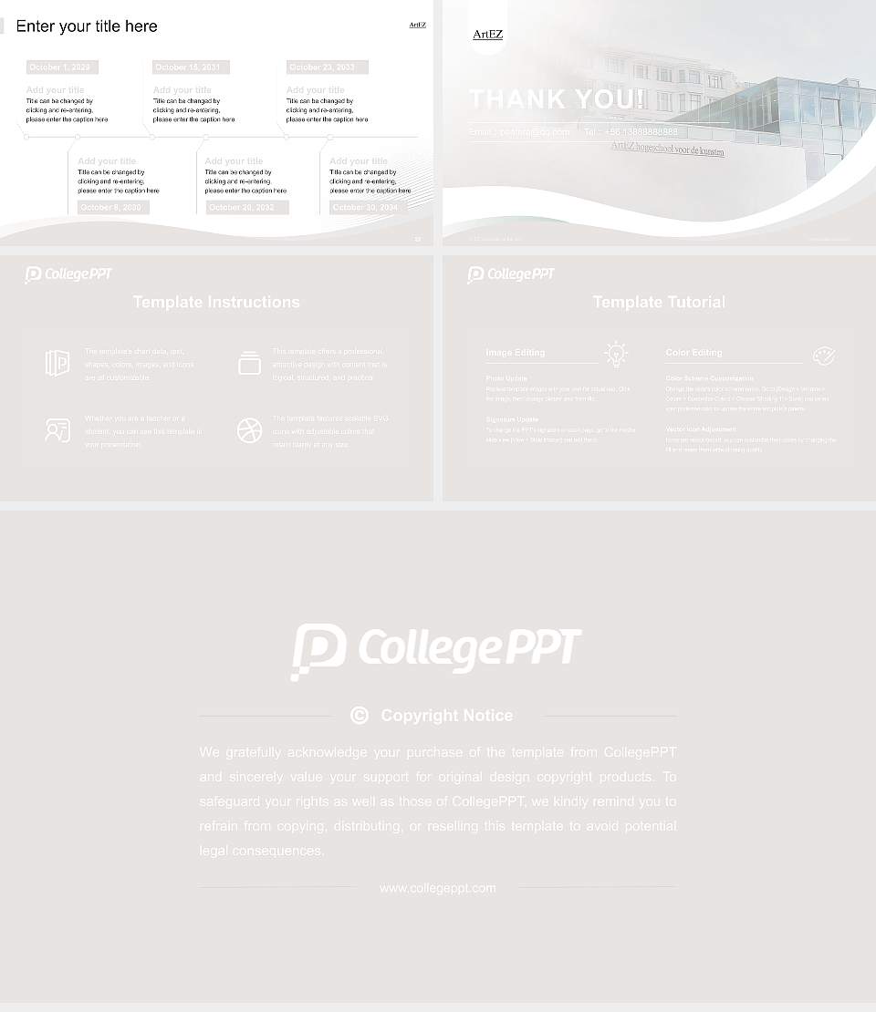 ArtEZ University of the Arts Lecture Sharing and Networking Event PPT Template16:9 ratio PPT effect preview image4