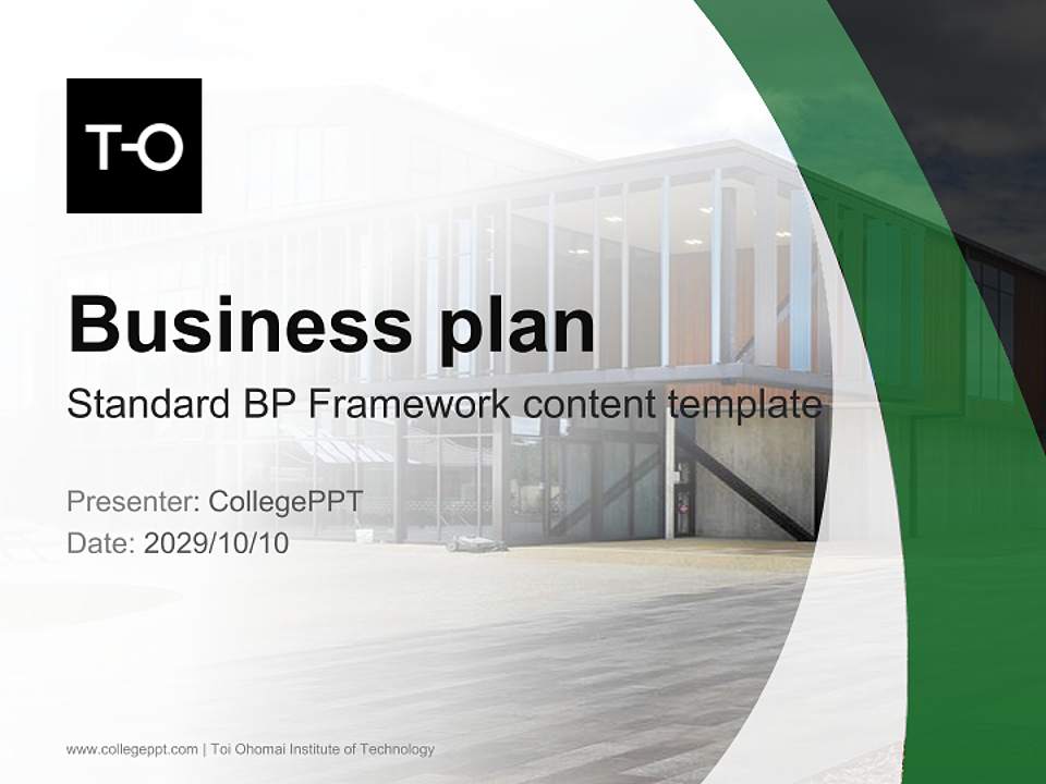 Toi Ohomai Institute of Technology Competition/Entrepreneurship Contest PPT Template4:3 ratio PPT effect preview image9