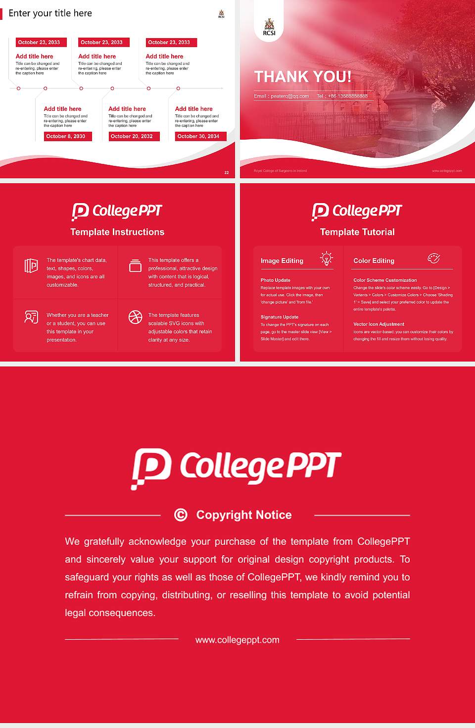 Royal College of Surgeons in Ireland Lecture Sharing and Networking Event PPT Template4:3 ratio PPT effect preview image4
