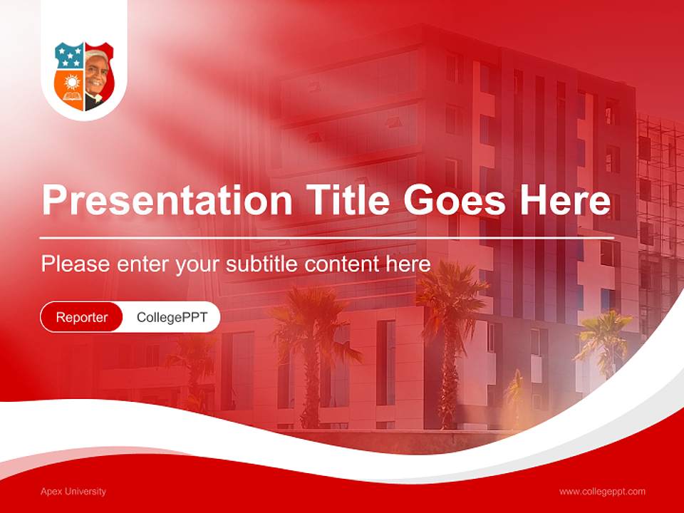 Apex University Lecture Sharing and Networking Event PPT Template4:3 ratio PPT effect preview image4