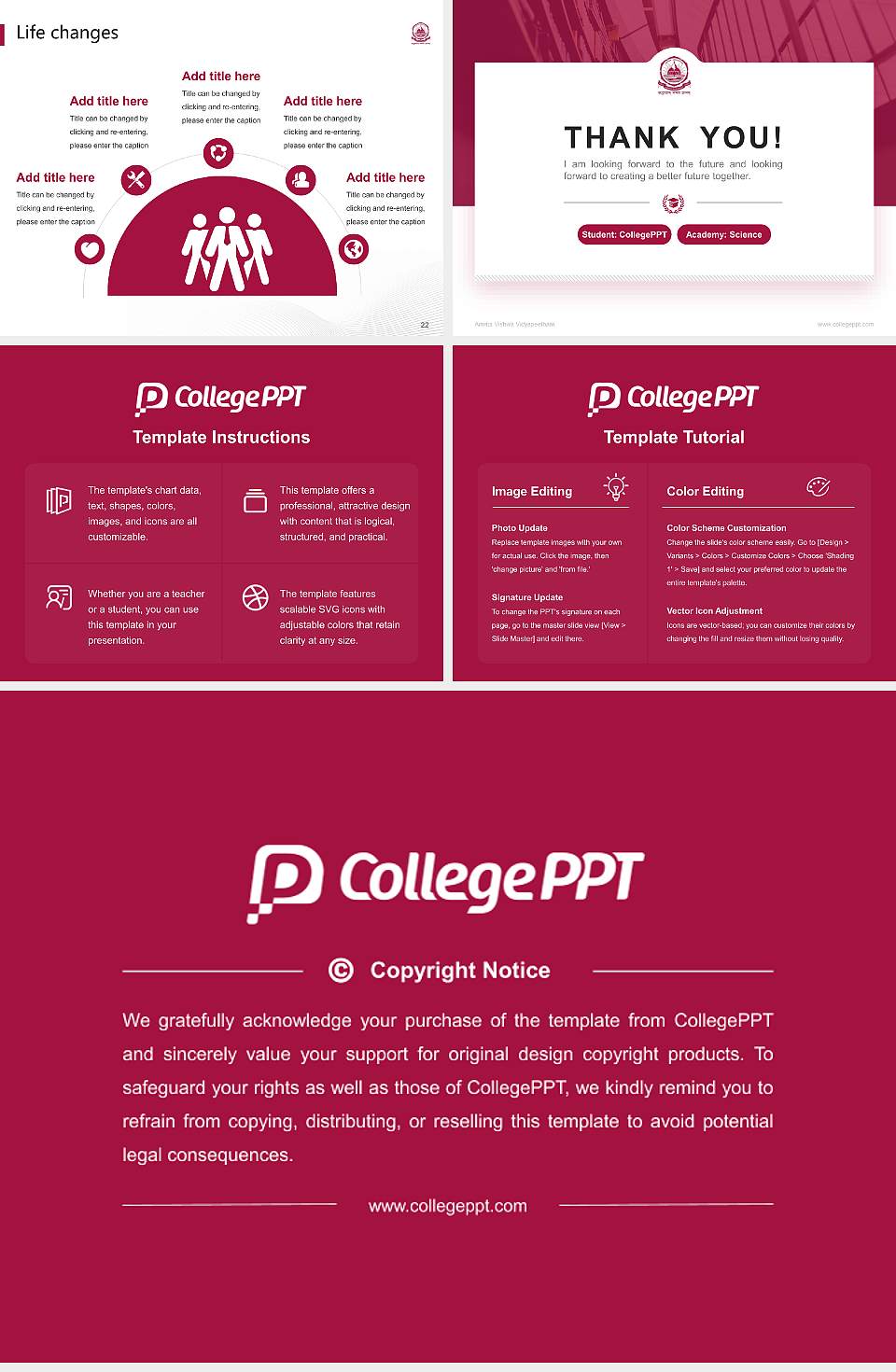 Amrita Vishwa Vidyapeetham National Scholarship Defense PPT Template4:3 ratio PPT effect preview image4