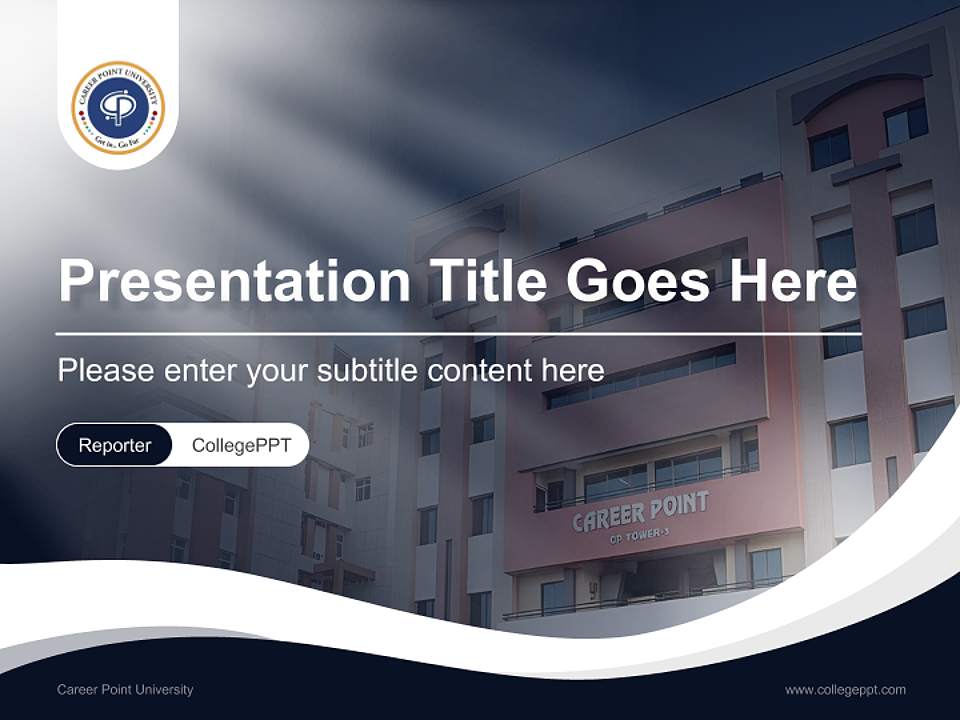 Career Point University Lecture Sharing and Networking Event PPT Template4:3 ratio PPT effect preview image4