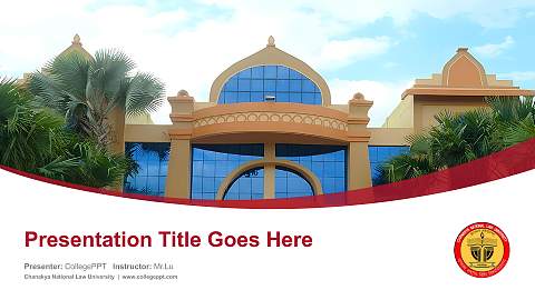 Chanakya National Law University Course/Courseware Creation PPT Template