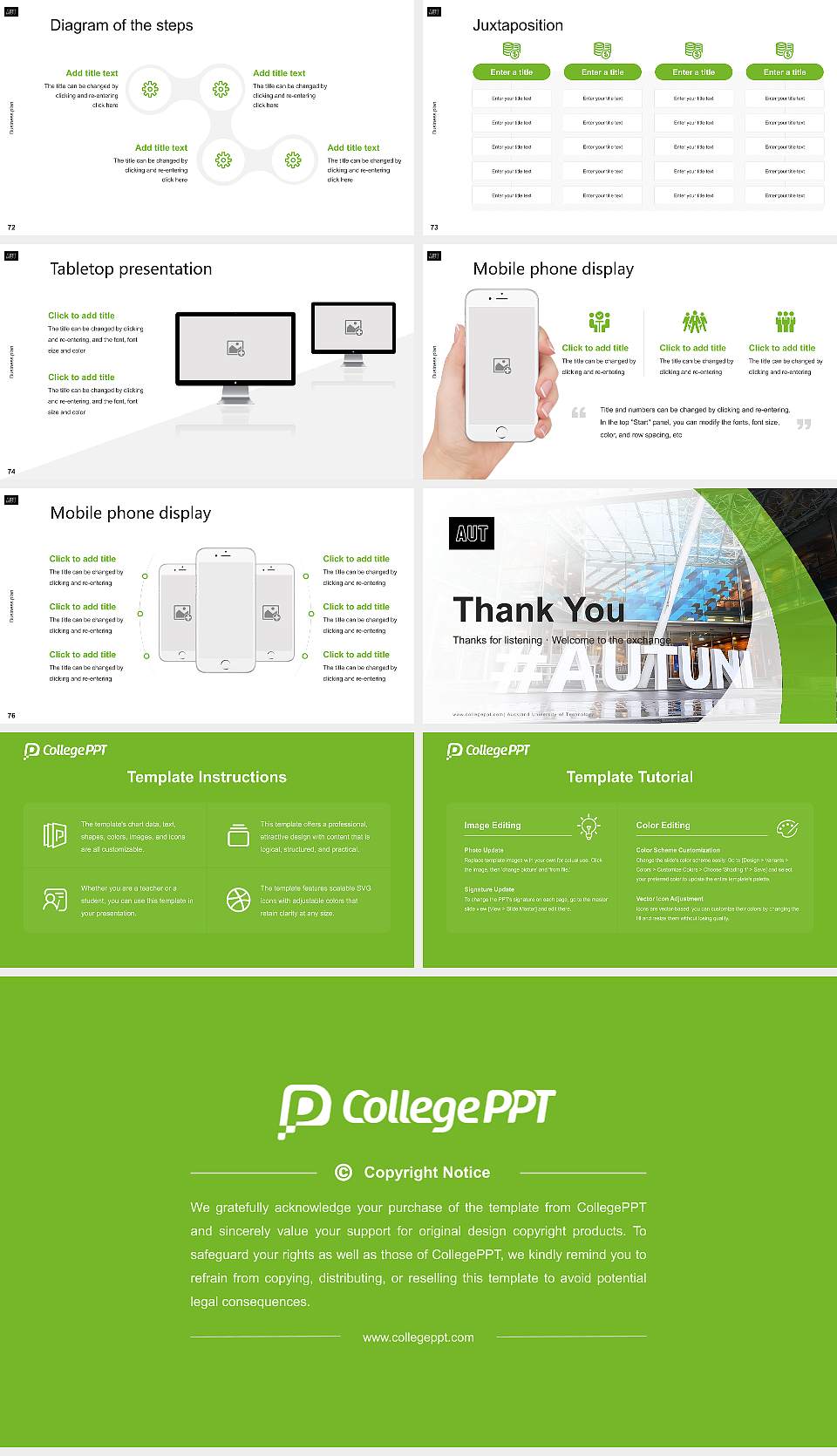 Auckland University of Technology Competition/Entrepreneurship Contest PPT Template16:9 ratio PPT effect preview image9