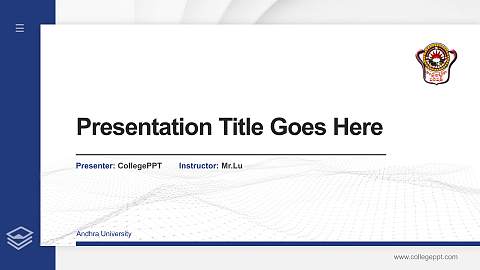 Andhra University Thesis Proposal/Graduation Defense PPT Template