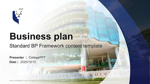 Singapore Management University Competition/Entrepreneurship Contest PPT Template