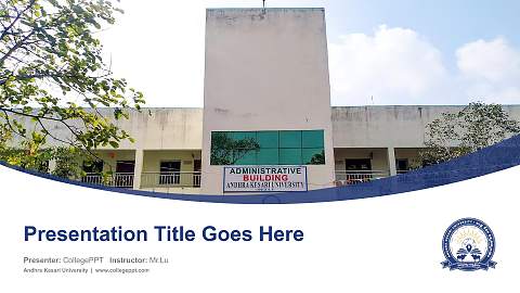 Andhra Kesari University Course/Courseware Creation PPT Template