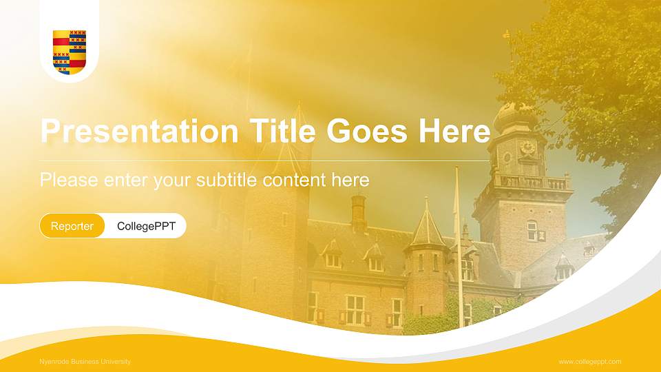 Nyenrode Business University Lecture Sharing and Networking Event PPT Template16:9 ratio PPT effect preview image