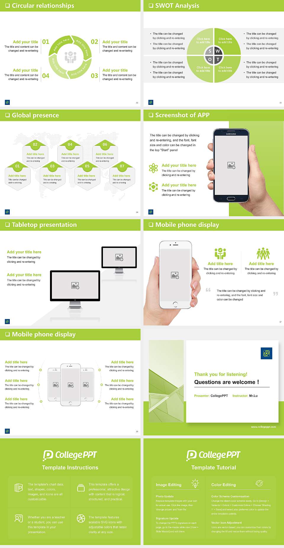 Wellington Institute of Technology General Purpose PPT Template4:3 ratio PPT effect preview image5