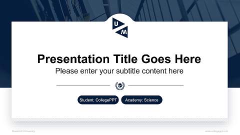 Maastricht University National Scholarship Defense PPT Template