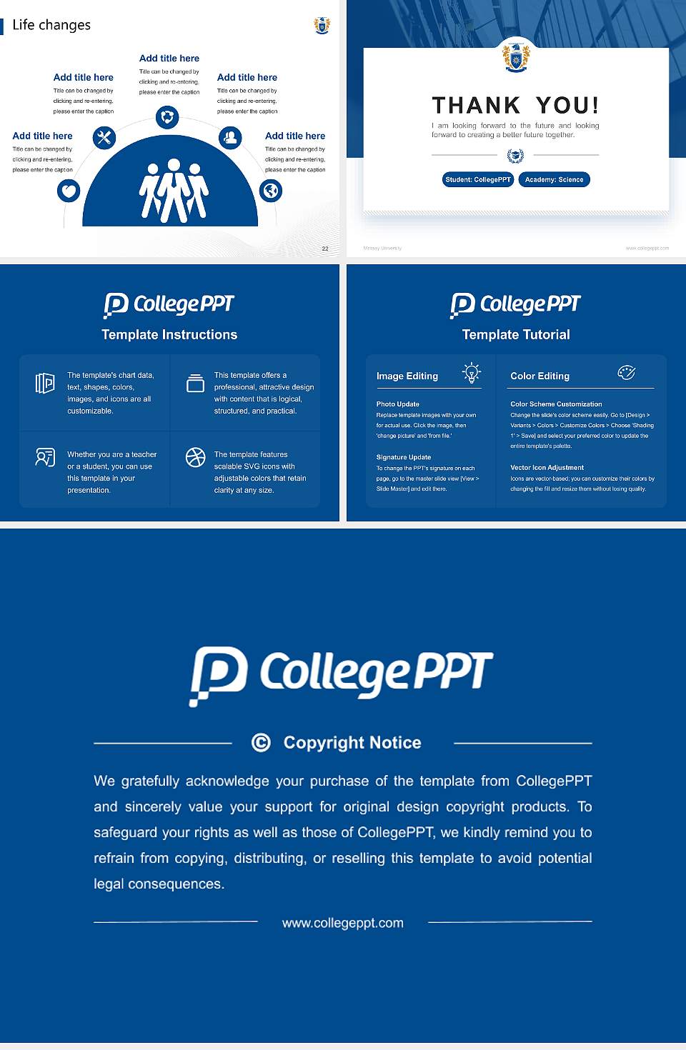 Massey University National Scholarship Defense PPT Template4:3 ratio PPT effect preview image4