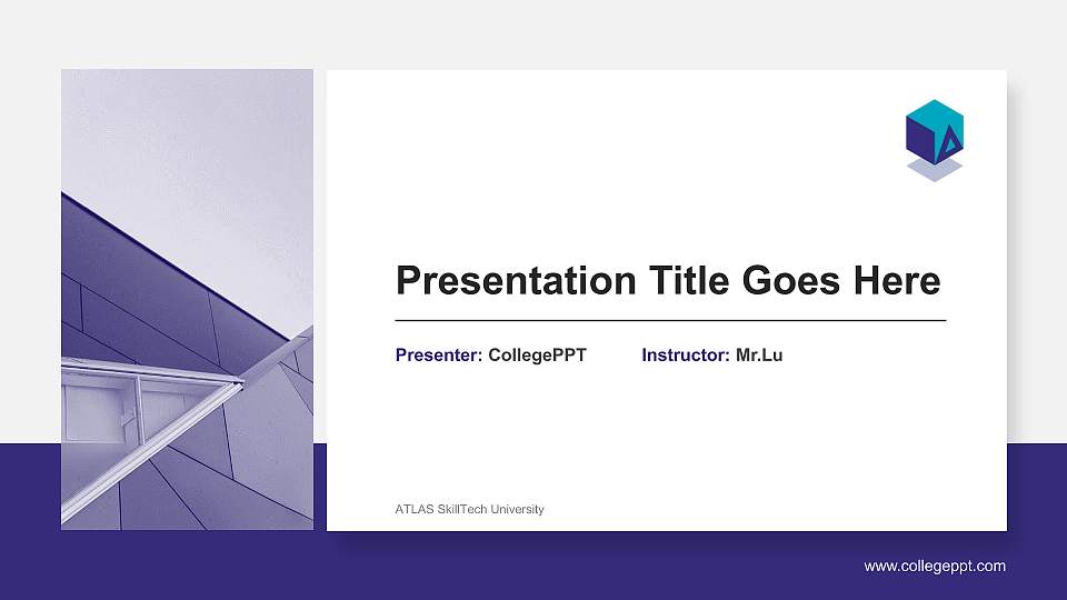 ATLAS SkillTech University General Purpose PPT Template16:9 ratio PPT effect preview image