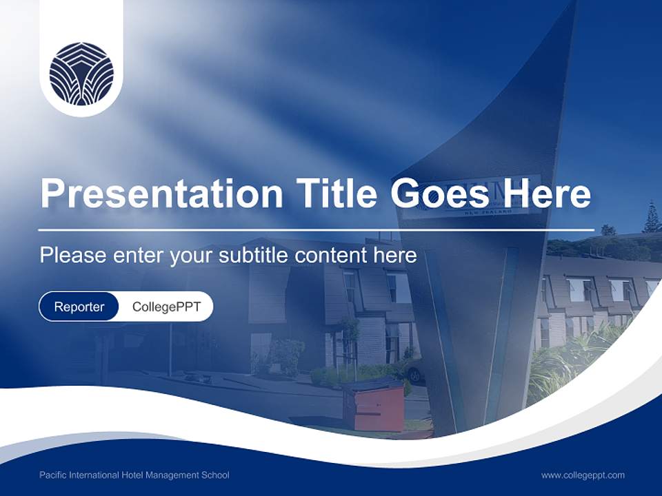 Pacific International Hotel Management School Lecture Sharing and Networking Event PPT Template4:3 ratio PPT effect preview image4