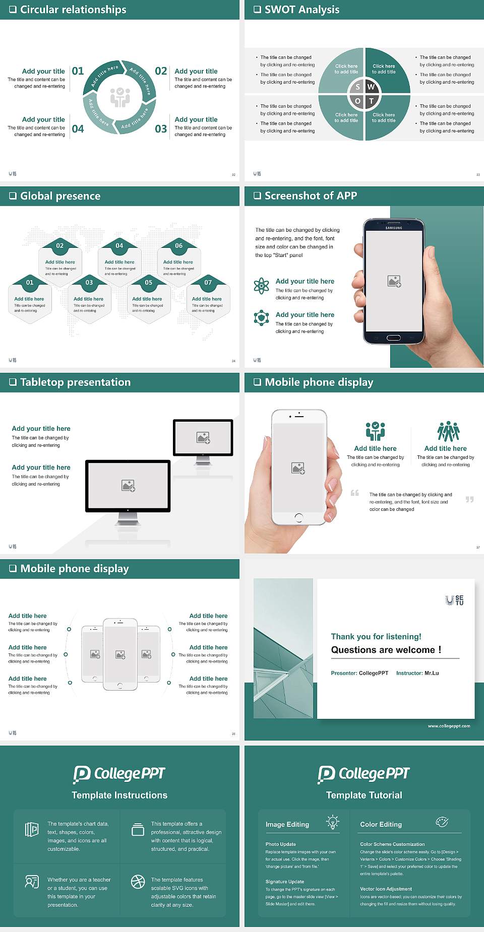 South East Technological University General Purpose PPT Template4:3 ratio PPT effect preview image5