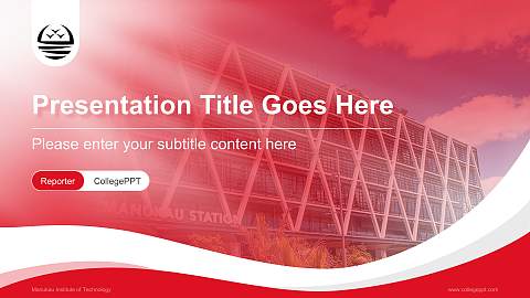 Manukau Institute of Technology Lecture Sharing and Networking Event PPT Template