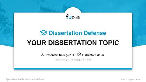 Delft University of Technology Graduation Thesis Defense PPT Template