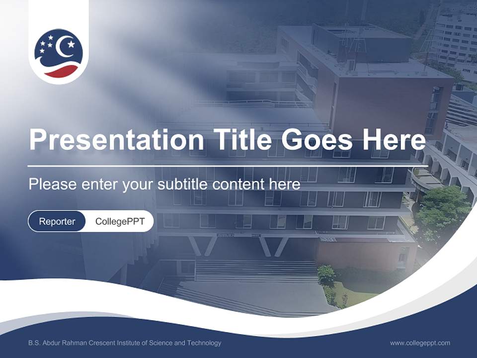 B.S. Abdur Rahman Crescent Institute of Science and Technology Lecture Sharing and Networking Event PPT Template4:3 ratio PPT effect preview image4