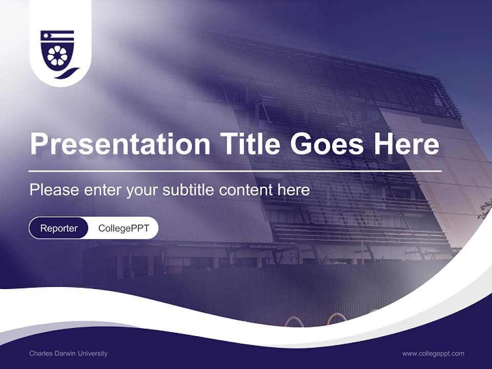 Charles Darwin University Lecture Sharing and Networking Event PPT Template4:3 ratio PPT effect preview image4