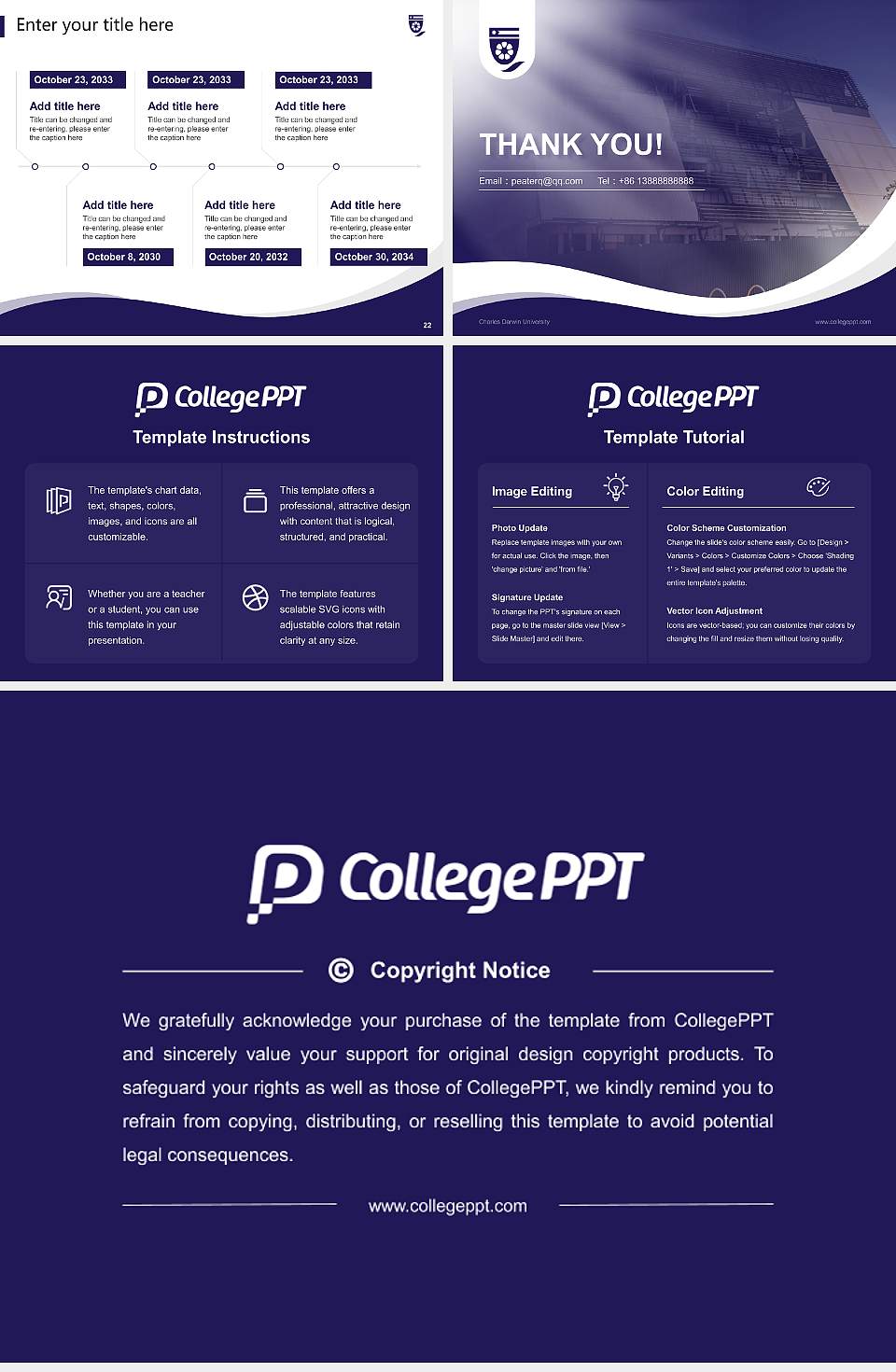 Charles Darwin University Lecture Sharing and Networking Event PPT Template4:3 ratio PPT effect preview image4