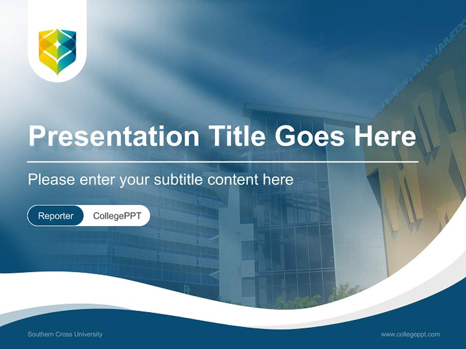 Southern Cross University Lecture Sharing and Networking Event PPT Template4:3 ratio PPT effect preview image4