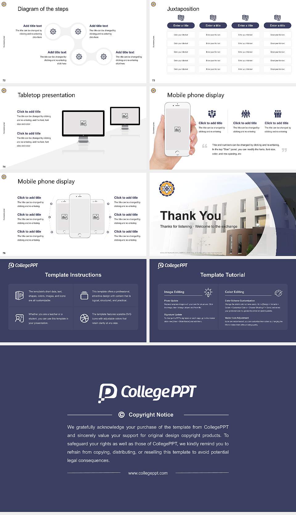 AURO University of Hospitality and Management Competition/Entrepreneurship Contest PPT Template16:9 ratio PPT effect preview image9