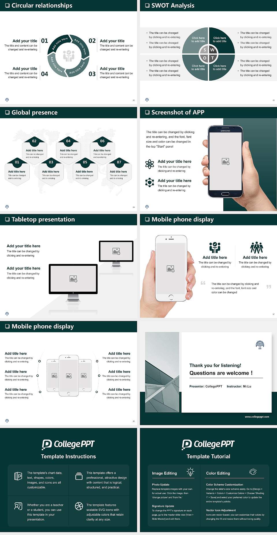 Notenboom Business School General Purpose PPT Template4:3 ratio PPT effect preview image5