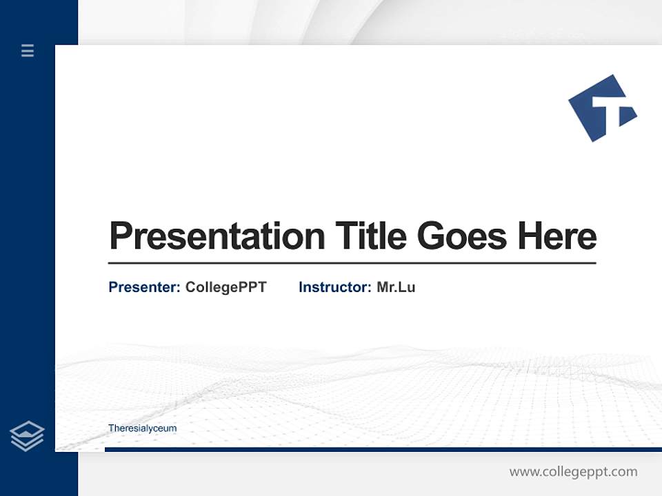 Theresialyceum Thesis Proposal/Graduation Defense PPT Template4:3 ratio PPT effect preview image5
